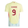Camisolas Espanha Gerard Moreno 9 2º Equipamento Alternativa Euro 2024 Manga Curta